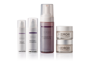 Pack 5 productos: Hidro-K Día, Hidro-K Noche, Realiv, Limpiador Facial, Antiox+