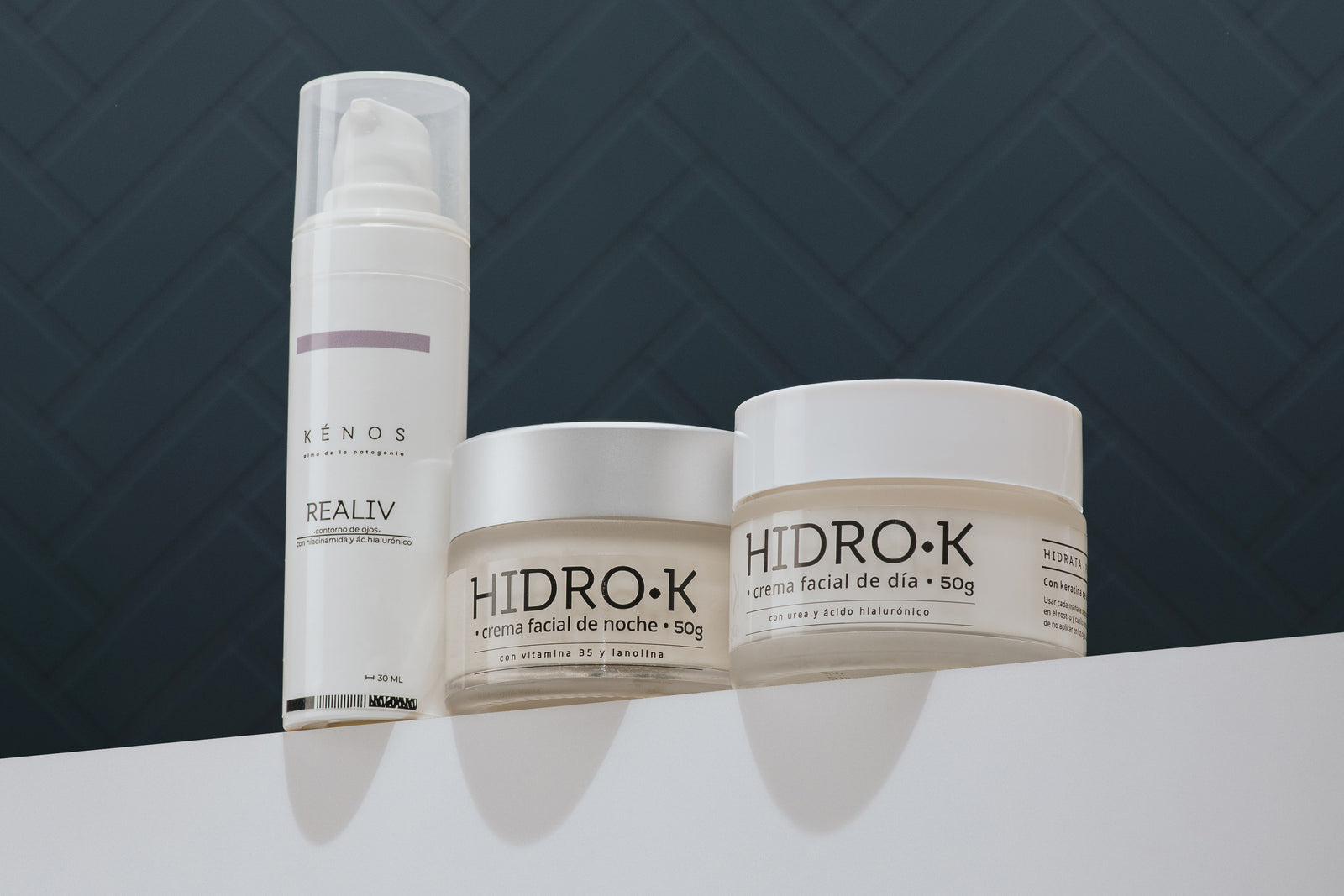 Pack rostro: Hidro-K Día, Hidro-K Noche, Contorno de Ojos