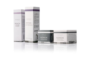 Pack 4 productos: Hidro-K Día, Hidro-K Noche, Realiv, Antiox+